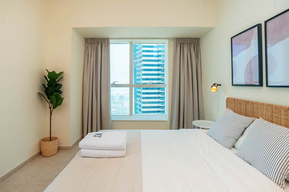 kennedy towers dubai marina elite residence bedroom view right