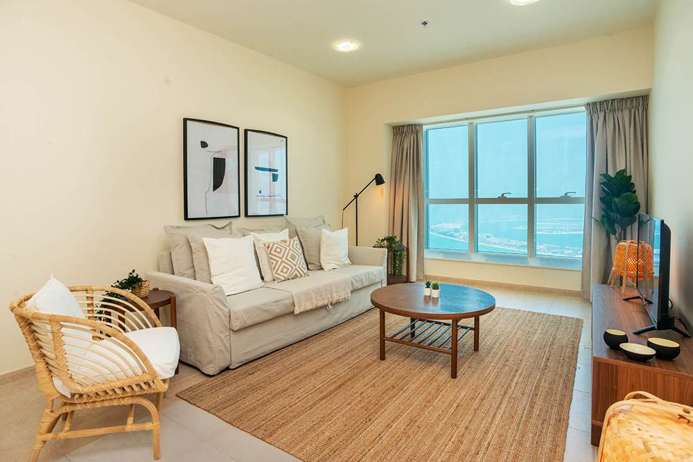 kennedy towers dubai marina elite residence living area